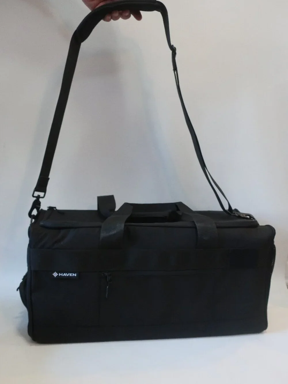 Unisex Haven Black Logo Organized Duffle Hydrox Crossfit Gym  Shoe Athletic Bag